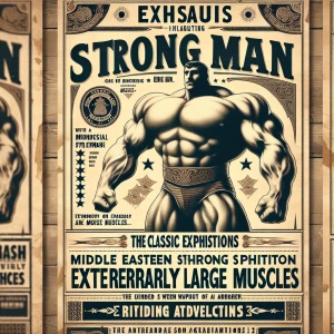 Ad for Freak Show! Create a vintage-style Freak Show poster feat...