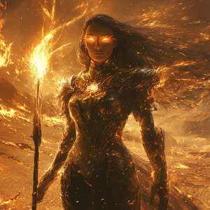 Create a hyperrealistic, cinematic digital art portrait of Solar...