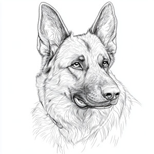 Generate a coloring book-style image in hyper realistic style fe...