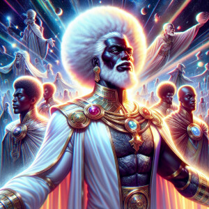 In a realm of wonder, where heroes unite,
A Black superhero shin...