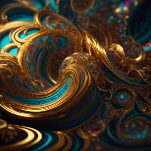 Create a 3D hallucinogenic motion graphic in 8K UHD featuring in...