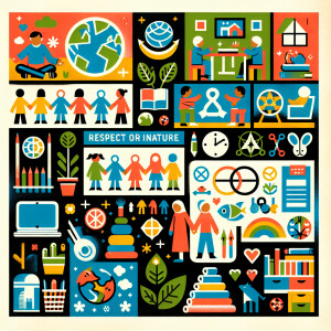 Графические элементы в детской комнате отражают социальные нормы...