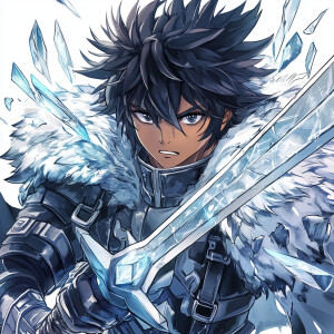 This is an image of an anime-style character. The character has...