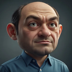 A guy with a big head