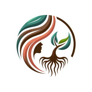 Hair growth beauty logo