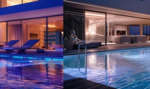 Ultra photo-realistic high-end DSLR close-up of a luxurious mode...