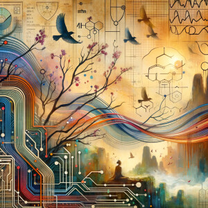 The golden ratio, Minimalist art Circuit, boards, circuitry, diagrams Cellular structures, DNA, circuit boards, colorful wires,  asian and Egyptian  graffiti, lie detector graphs, cardio, printout , branches infinity sign, cave, Art, handprints, distant birds flying, flowering vines, abstract gestural painting, dna, weather maps