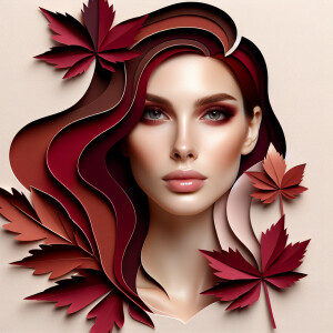 Beautiful photorealistic image. Facial portrait, facing forward...