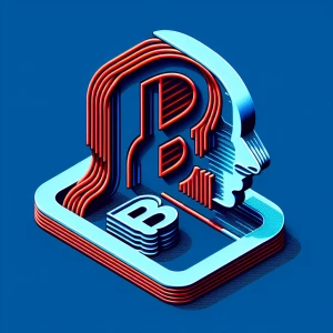 Imagen de perfil con las letras BKG en rojo y fondo azul