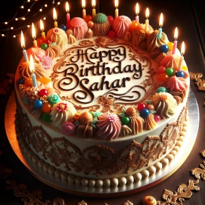 Happy birthday Sahar cake