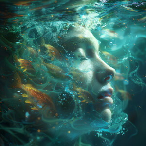Ultra-realistic, high-definition rendering, double exposure, cin...