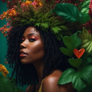 create a  ultra high resolution 3d  beautiful African American w...