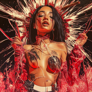 Goddess pele   --sref 1974360993 639787569 2178024008