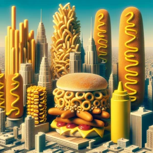 Generate an 8K UHD image depicting a hyper-realistic, surreal ci...