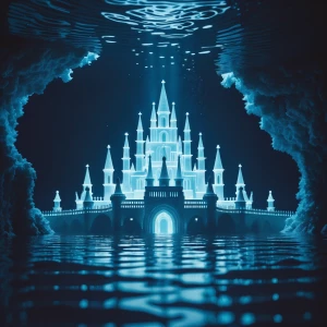 In the depths of the ocean, a gleaming city of heavenly proporti...