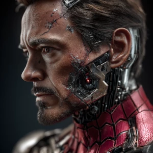 T-800 Spider-Man, ultra-detailed, ultra-realistic, masterpiece,...