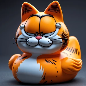 Create a 3D rubber duck with the distinct features and color pal...