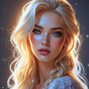 Младо русо момиче със светло сини очи и слабо телосложение