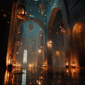 Create a breathtaking cinematic 16:9 image that evokes the mysti...