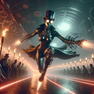 In the eerie world of a steampunk future, a hauntingly beautiful...