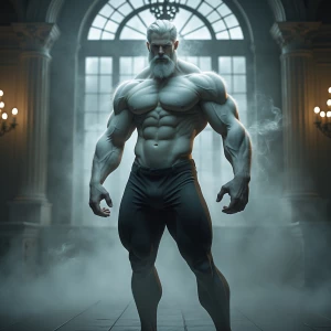 This image depicts a fantastical, supernatural being. The figure...