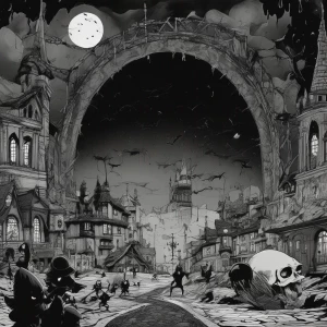 Estilo visual:
“stop motion gótico, estilo Tim Burton, bonecos...