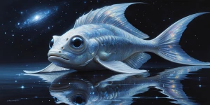 In a distant galaxy, a mystically ancient cosmic fishlike alien...