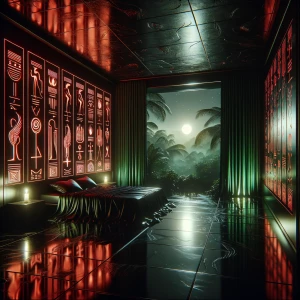 Bedroom 3 – Obsidian Flame Room: A chamber of shadow and firelig...