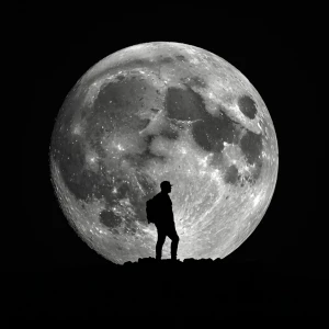 man on moon