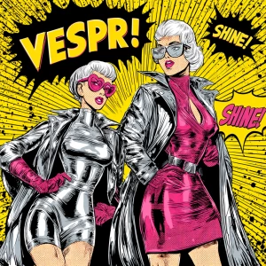 Generate a retro 1960s comic book cover with a bold yellow burst...