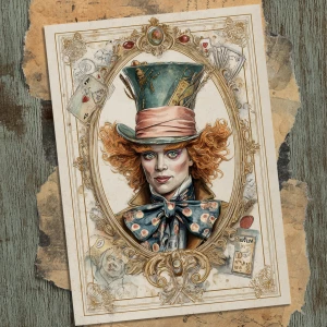 Print-ready junk journal page, A4 portrait full-bleed (approx. 2...