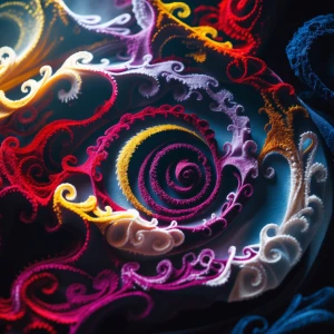 A macro shot, dramatically lit with chiaroscuro effects, showcas...