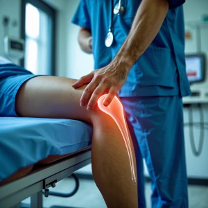 a medical report for a leg injury