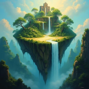 In the center of an ethereal oil painting stands a mythopoeic ze...