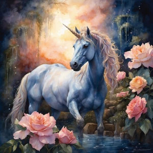 A brilliant cascade of celestial light descends from a flawless...