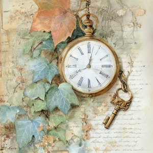 Print-ready junk journal page, A4 portrait full-bleed (≈2480×350...