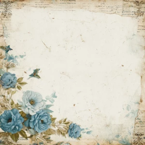 Print-ready shabby-chic collage background; A4 & US Letter full-...