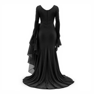 Generate a detailed, realistic image depicting the backview intr...