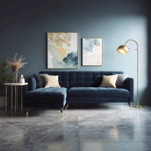 Generate an ultra-realistic photograph of a modern aesthetic liv...