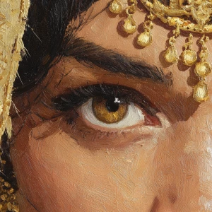 Close up of Uma Thurann