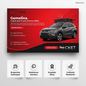 Criação de banner (Hero/Topo) para a loja virtual ROCKET PEÇAS....