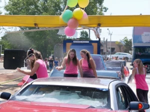 Girls carwash skinny 8th grade fundraiser