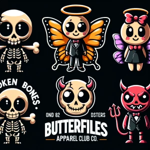 Broken Bones
         And
   ButterFlies
Apparel Club...