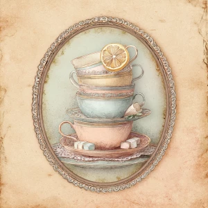 Print-ready junk journal page, A4 portrait full-bleed (≈2480×350...