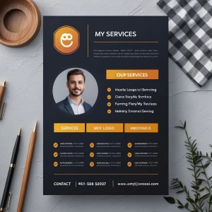 Can you make a professional premium style poster with my logo on...