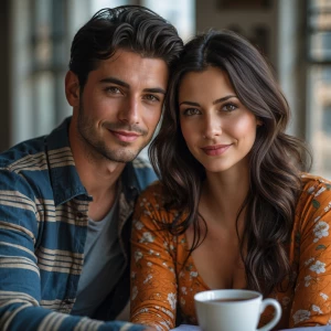 Man and woman dating