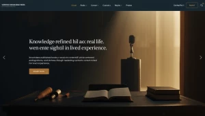 Create a cinematic, editorial-style website hero image for a hyb...