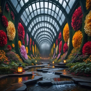 Immerse yourself in the beauty of the Arched Rainlight Conservat...