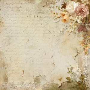 Romantic vintage scrapbook background paper, neutral ivory parch...