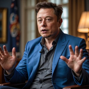 Elon Musk pictures talking video
